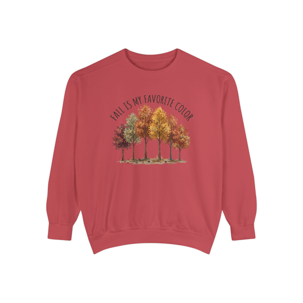 Fall Is My Favorite Color Sweatshirt - Autumn Tree Graphic Crewneck