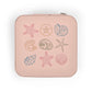 Compact Coastal Sea Shells Jewelry Travel Organizer