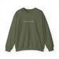 Minimal Embroidered Wave - Crewneck Sweatshirt