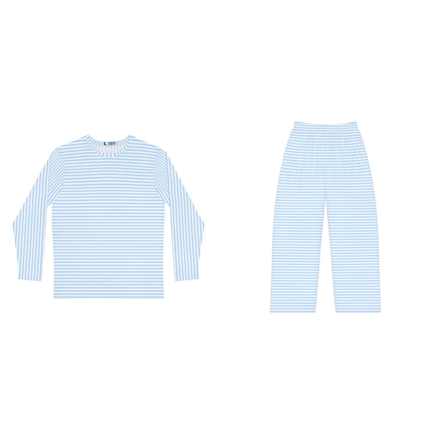 Light Blue Stripped Loungewear Bundle